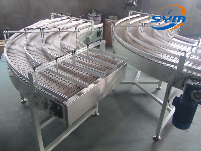 Curved Chain Plate Conveyor